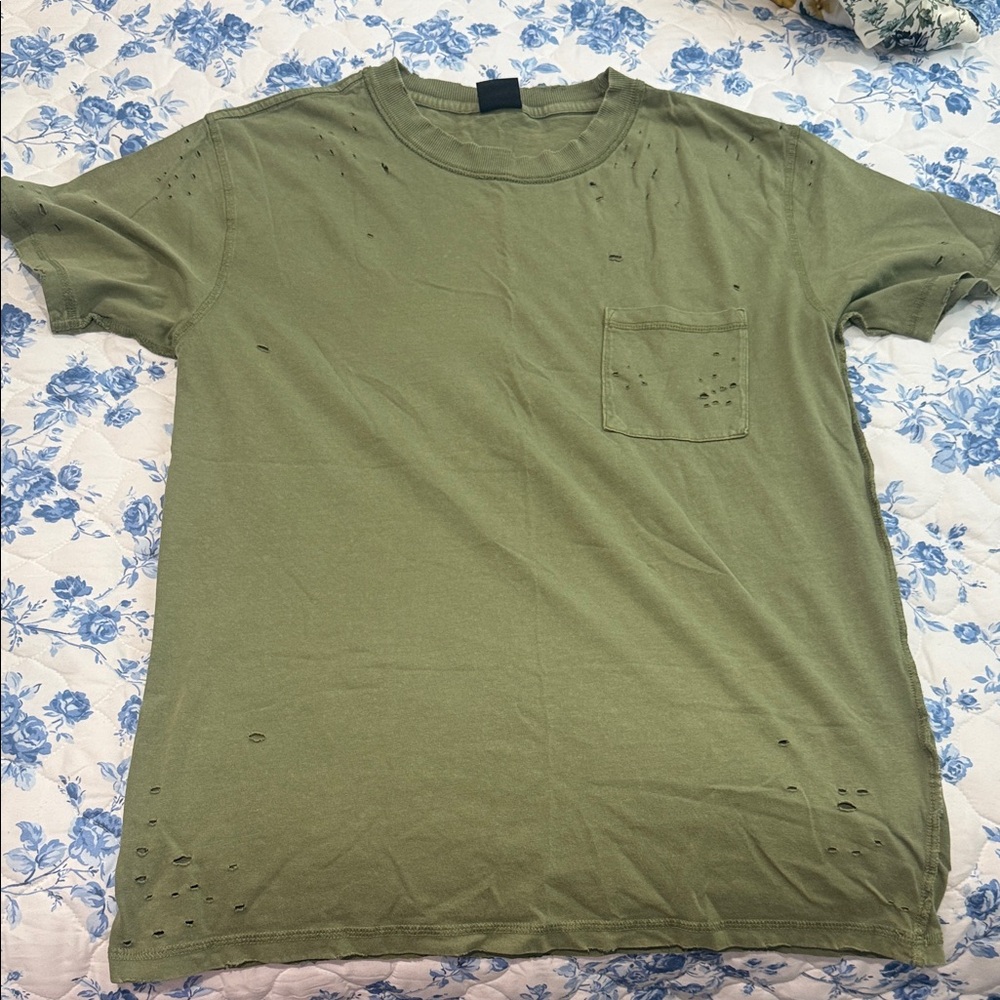 Cotton On Men's Olive Green Short Sleeve Tee